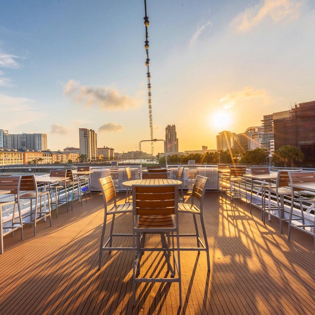 YACHT STARSHIP'S SAIL INTO THE SUNSET