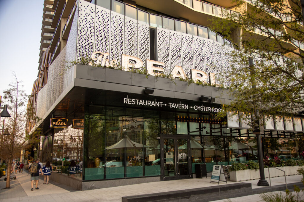 Guest attend a soft opening of the Pearl restaurant on Thursday, March 2, 2023 in Tampa.