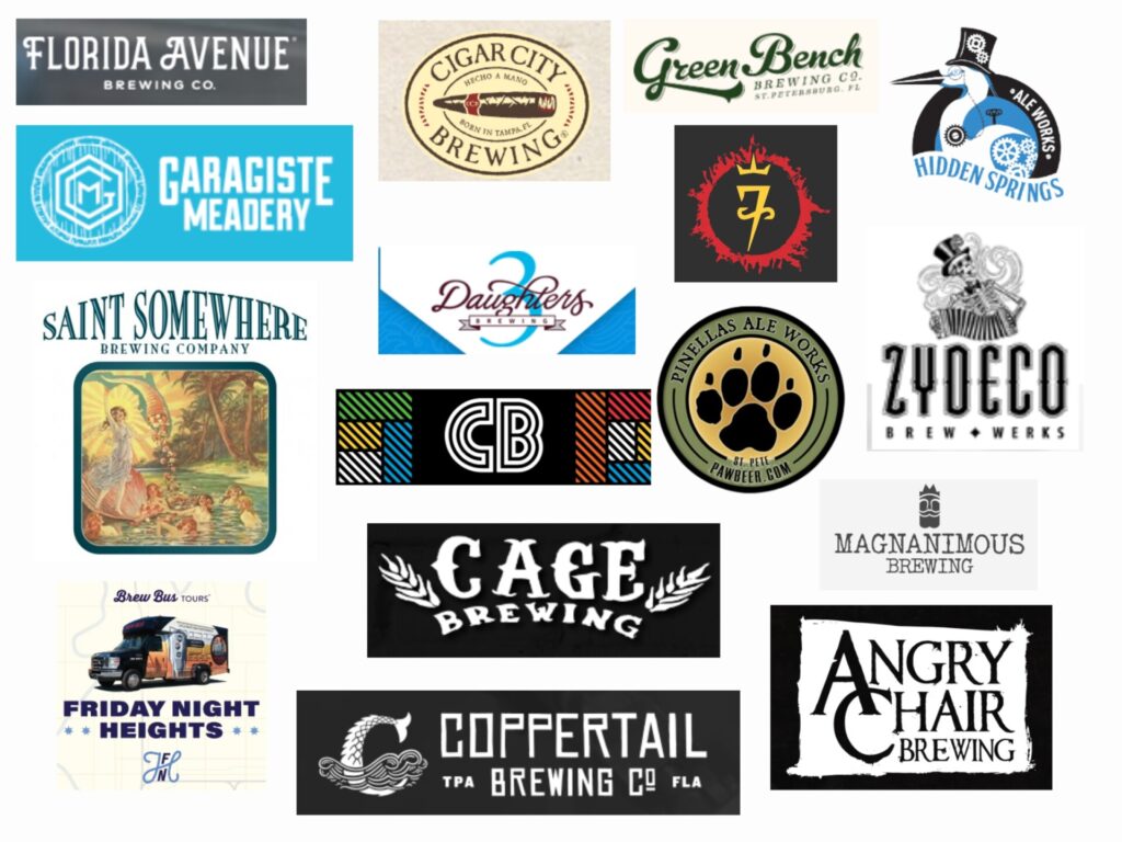 Brand Labels for Best Breweries Tampa St Pete