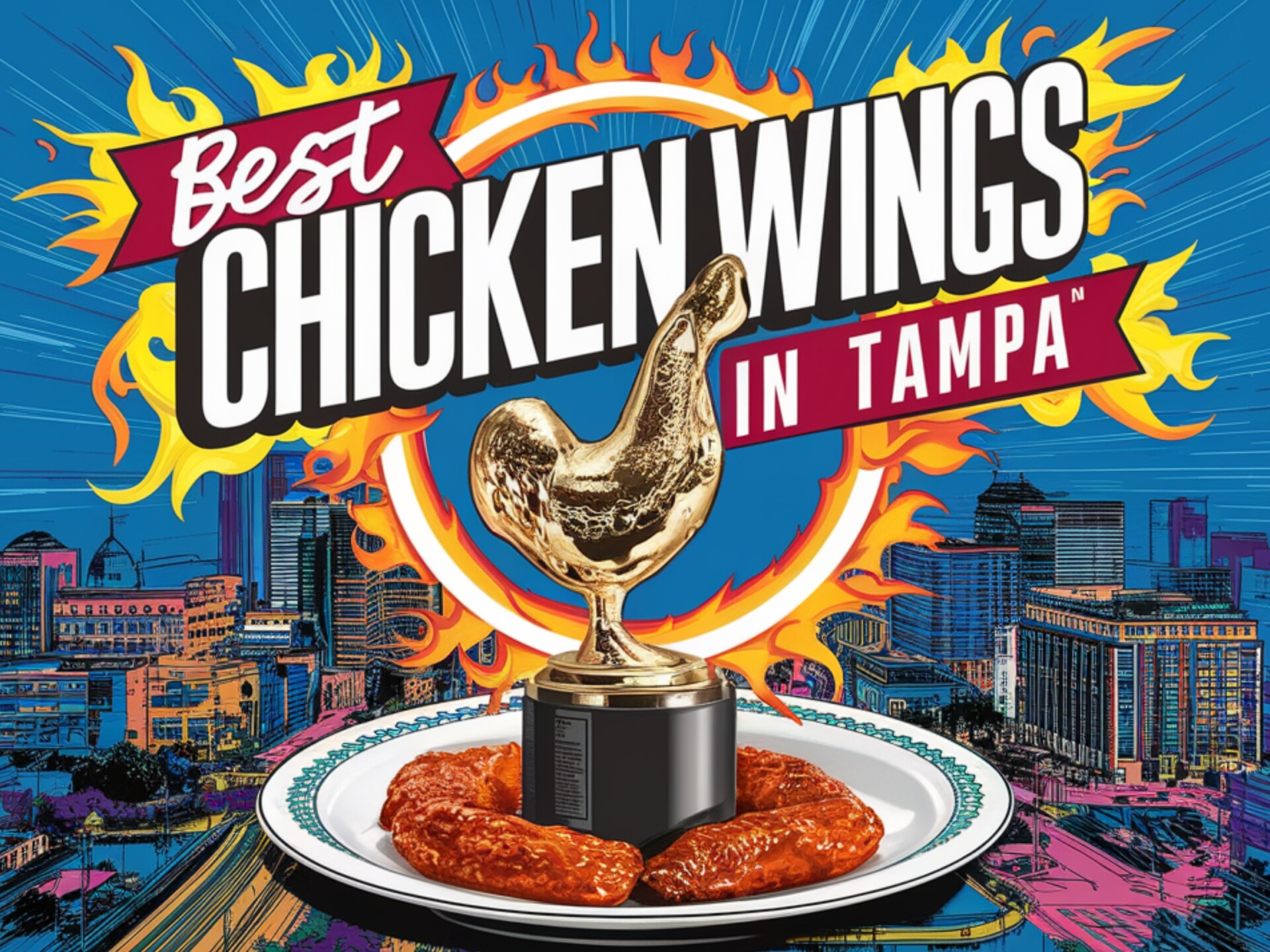 Best Chicken Wings in Tampa Photo of a Trophy Chicken